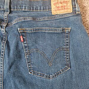 Vintage Levi's Women's 550 Jeans Relaxed Boot Cut Stretch 22M Denim 22W Red Tab